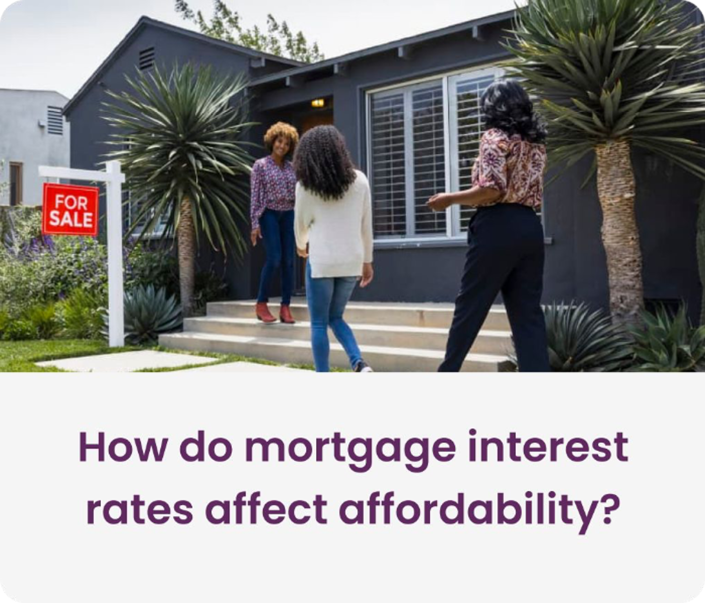 Article card: How do mortgage interest rates affect affordability